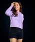 Long Sleeve Lavender Hoodie